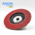 4.5"X5/8"-11 Vsm Ceramic Flap Disc with Metal Hub for Quick and Easy Mounting and Removal